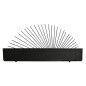Estantería Home ESPRIT Negro Natural Metal Madera MDF 58 x 10,5 x 28 cm De pared