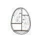 Scaffale Home ESPRIT Nero Naturale Metallo Legno MDF 53 x 12,2 x 72 cm Da muro