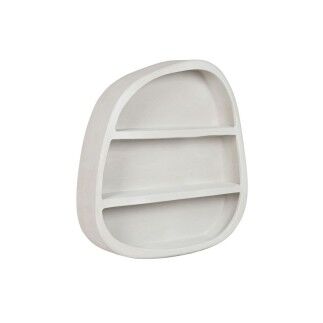 Scaffale Home ESPRIT Bianco Legno MDF 100 x 18 x 100 cm Da muro