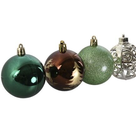 Bolas de Navidad Home ESPRIT Multicolor PVC 18 x 12 x 30 cm (30 piezas)