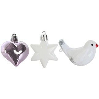 Bolas de Navidad Home ESPRIT Rosa PVC 25 x 6 x 25 cm