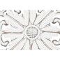 Paravent Home ESPRIT Blanc Bois de manguier Miroir 152 x 2 x 182 cm