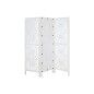 Paravent Home ESPRIT Blanc Bois de manguier Miroir 152 x 2 x 182 cm
