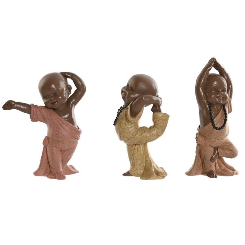 Figura Decorativa Home ESPRIT Naranja Coral Lima Resina Monje Oriental 11,5 x 5,5 x 14,5 cm (3 Unidades) Figura Decorativa Home ESPRIT Naranja Coral Lima Resina Monje Oriental 11,5 x 5,5 x 14,5 cm (3 Unidades)