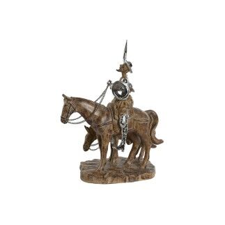 Figurine Décorative Home ESPRIT Argenté Naturel Résine 20,5 x 13 x 26 cm
