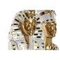 Figura Decorativa Home ESPRIT Blanco Dorado Resina Oriental Egipcio 11 x 8,5 x 17 cm (2 Unidades)