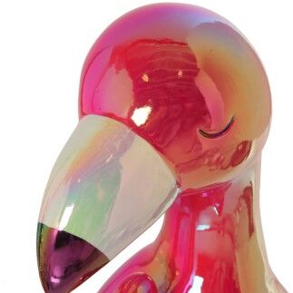 Figura Decorativa Alexandra House Living Rosa Cerámica Flamenco rosa 20 x 23 x 14 cm