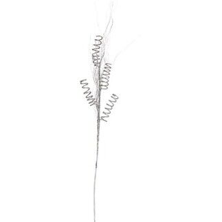 Rama Tirabuzones Plateado 35 x 82 x 23 cm (12 Unidades)
