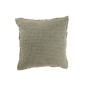 Coussin carré bords effilochés en coton vert 50x50x12cm Coussin carré bords effilochés en coton vert 50x50x12cm