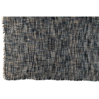 Plaid en polyester bleu 180x130cm