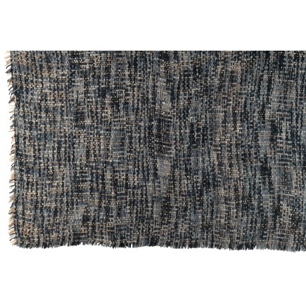 Plaid en polyester bleu 180x130cm