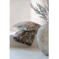 Coussin carré en polyester marron 45x45x12 cm