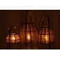 Lanterne sur pied en bambou marron 38.5x38.5x70 cm Lanterne sur pied en bambou marron 38.5x38.5x70 cm