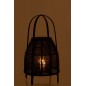 Farol de bambú negro 34,5x34,5x60 cm Farol de bambú negro 34,5x34,5x60 cm