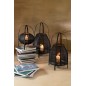 Farol de bambú negro 34,5x34,5x60 cm Farol de bambú negro 34,5x34,5x60 cm