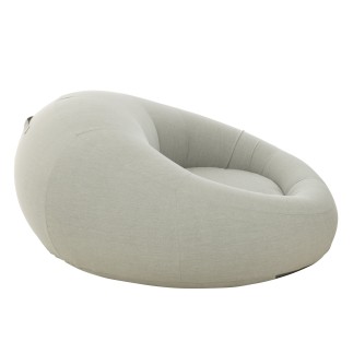 Matelas donut en polypropylène gris 150x175x75 cm