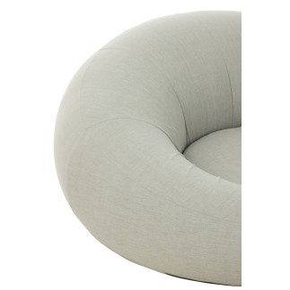 Matelas donut en polypropylène gris 150x175x75 cm