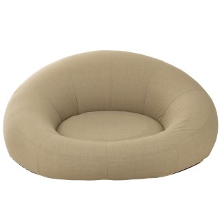 Matelas donut en polypropylène beige 150x175x75 cm