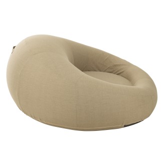 Colchón donut de polipropileno beige 150x175x75 cm
