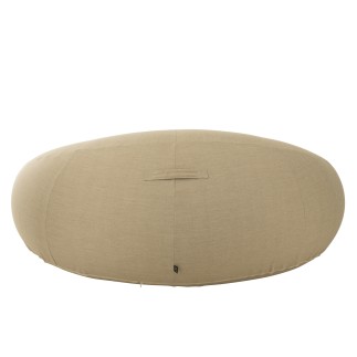 Matelas donut en polypropylène beige 150x175x75 cm