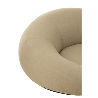 Matelas donut en polypropylène beige 150x175x75 cm