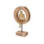 Statua Decorativa Seduto Dorato Metallo 15,5 x 27 x 8 cm (6 Unità)