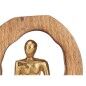 Statua Decorativa Seduto Dorato Metallo 15,5 x 27 x 8 cm (6 Unità)