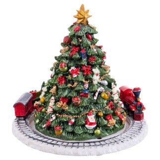 Décorations de Noël Multicouleur 16 x 16 x 16 cm Sapin de Noël