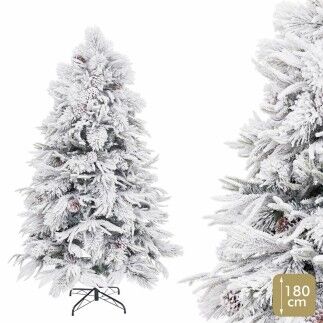 Sapin de Noël PVC Polyéthylène Ananas Enneigé 80 x 80 x 180 cm
