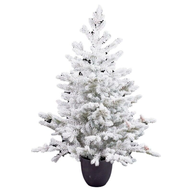 Árbol de Navidad Polietileno Piñas Nevado 40 x 40 x 90 cm