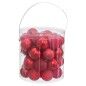 Boules de Noël Rouge Plastique Ø 5 cm (40 Unités)