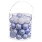 Palle di Natale Azzurro Plastica Ø 5 cm (40 Unità)