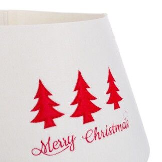 Base per albero di Natale 57 x 57 x 28 cm Avorio