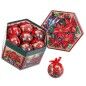 Bolas de Navidad Multicolor Polyfoam Ø 7,5 cm (14 Unidades)