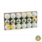 Boules de Noël Vert Plastique Ø 4 cm (18 Unités)