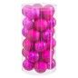 Bolas de Navidad Fucsia Plástico Ø 6 cm (30 unidades)