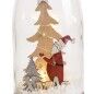 Decorazione Natalizia Multicolore Babbo Natale Bottiglia 8,3 x 8,3 x 28,5 cm