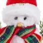 Décorations de Noël Multicouleur Bonhomme de Neige 16 x 9 x 19 cm