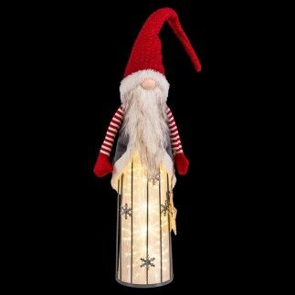 Adorno Navideño Rojo Papá Noel 20 x 13 x 76 cm