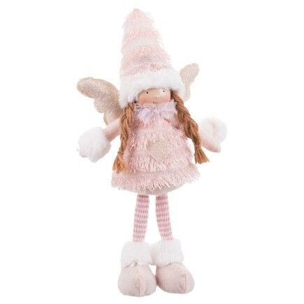 Adorno Navideño Rosa 16 x 7 x 40 cm