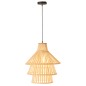 Pantalla de madera natural 42x42x170 cm