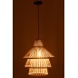 Pantalla de madera natural 42x42x170 cm