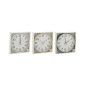 Horloge murale en plastique multicolore 30x30x4 cm (Lot de 3) Horloge murale en plastique multicolore 30x30x4 cm (Lot de 3)