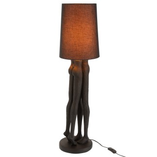 Lampe en résine noir 21x21x89.5 cm