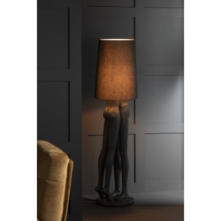 Lampe en résine noir 21x21x89.5 cm
