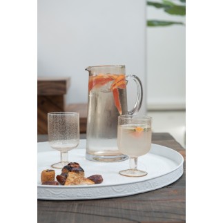 Verres à vin en verre multicouleur 8x8x14 cm (lot de 4)