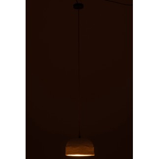 Lampe suspendue en papier blanc 30x30x15 cm