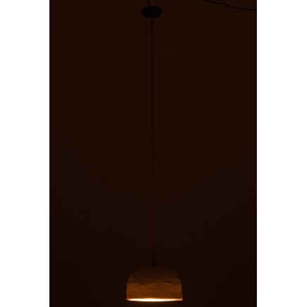 Lampe suspendue en papier blanc 30x30x15 cm