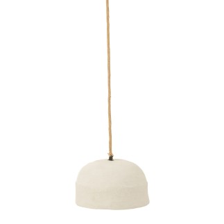 Lampe suspendue en papier blanc 30x30x15 cm