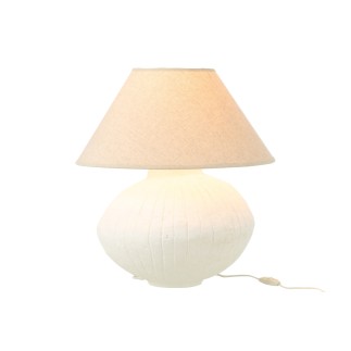 Lampe pot en papier blanc 35x45x52 cm